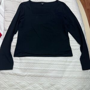 Express Classic Black Long Sleeve Top